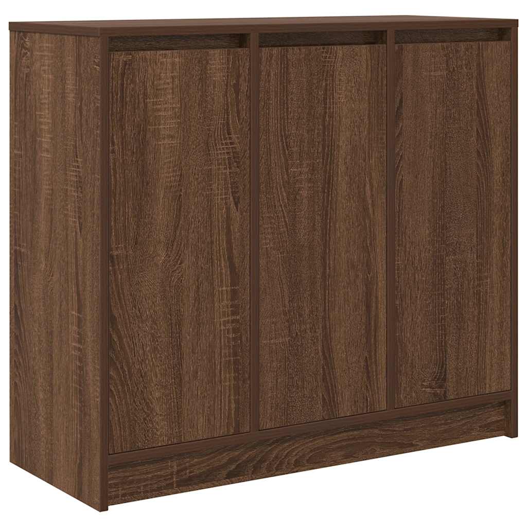 Sideboard Brown Oak 85x34x76 cm Engineered Wood